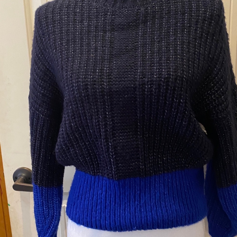 Elodie Colorblock Mock Neck Sweater-NWT - Picture 4 of 6